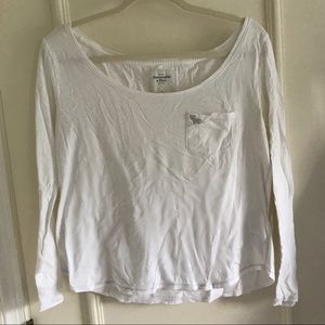 Abercrombie & Fitch White Long Sleeve